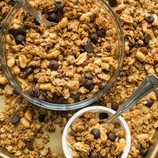 Peanut Butter Granola. If you like peanut butter, you'll love this! Oh, and it's super easy too! Find the recipe at runlifteatrepeat.com!