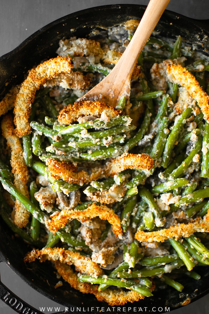 Low Sodium Green Bean Casserole {Semi Scratch