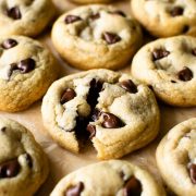 These are the best chocolate chip cookies that I've ever had. They are big, thick, chewy, and slightly crisp around the edges — just how it should be. #cookies #chocolatechip #dessert #coconutoil #chocolatechipcookies