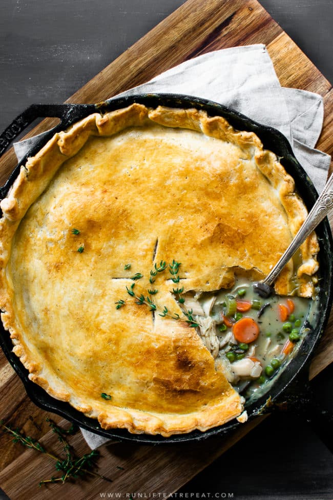 Easy Skillet Pot Pie.