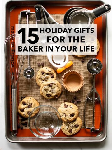As we shift into holiday mode, our shopping is just getting started. Here's the holiday gift guide of my most-loved kitchen tools for the baker or cook in your life! Find it at runlifteatrepeat.com. #giftguide #gifts #holiday #christmas #ideas