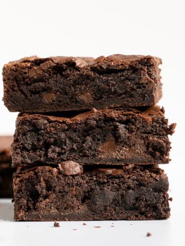 These are the fudgiest homemade brownies that you'll ever have and you'd never know that they were dairy free. The best part: no mixer required and made in just 1 bowl!