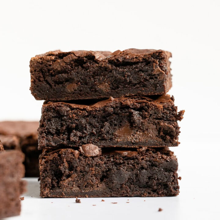 These are the fudgiest homemade brownies that you'll ever have and you'd never know that they were dairy free. The best part: no mixer required and made in just 1 bowl!