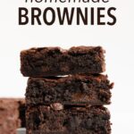 These are the fudgiest homemade brownies that you'll ever have and you'd never know that they were dairy free. The best part: no mixer required and made in just 1 bowl! #brownies #dairyfree #chocolate #homemade #recipe #coocnutoil #fudgy