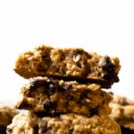 These soft and chewy oatmeal cookies have that classic homemade flavor— made with no refined sugar, hearty oats, and whole wheat flour. Your family will fall in love with this recipe.
