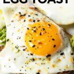 over easy eggs on avocado toast
