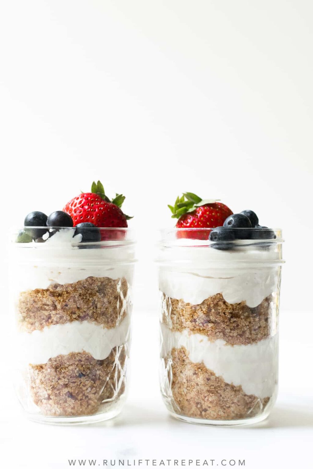 Vegan NoBake Cheesecake Jars Run Lift Eat Repeat