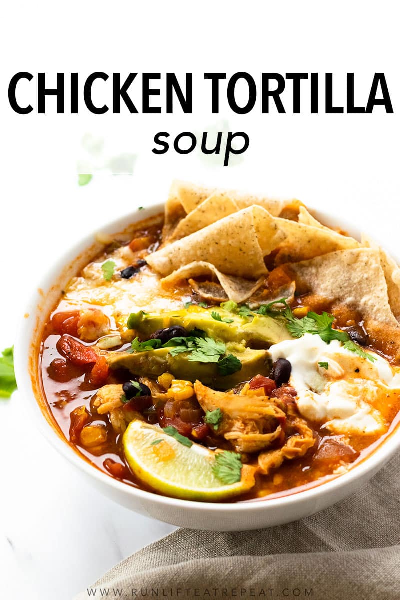 Chicken Tortilla Soup - Run Lift Eat Repeat