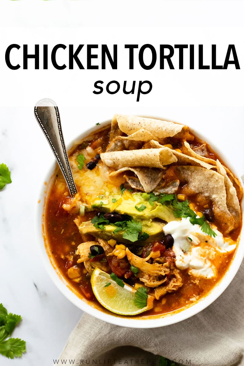 Chicken Tortilla Soup - Run Lift Eat Repeat