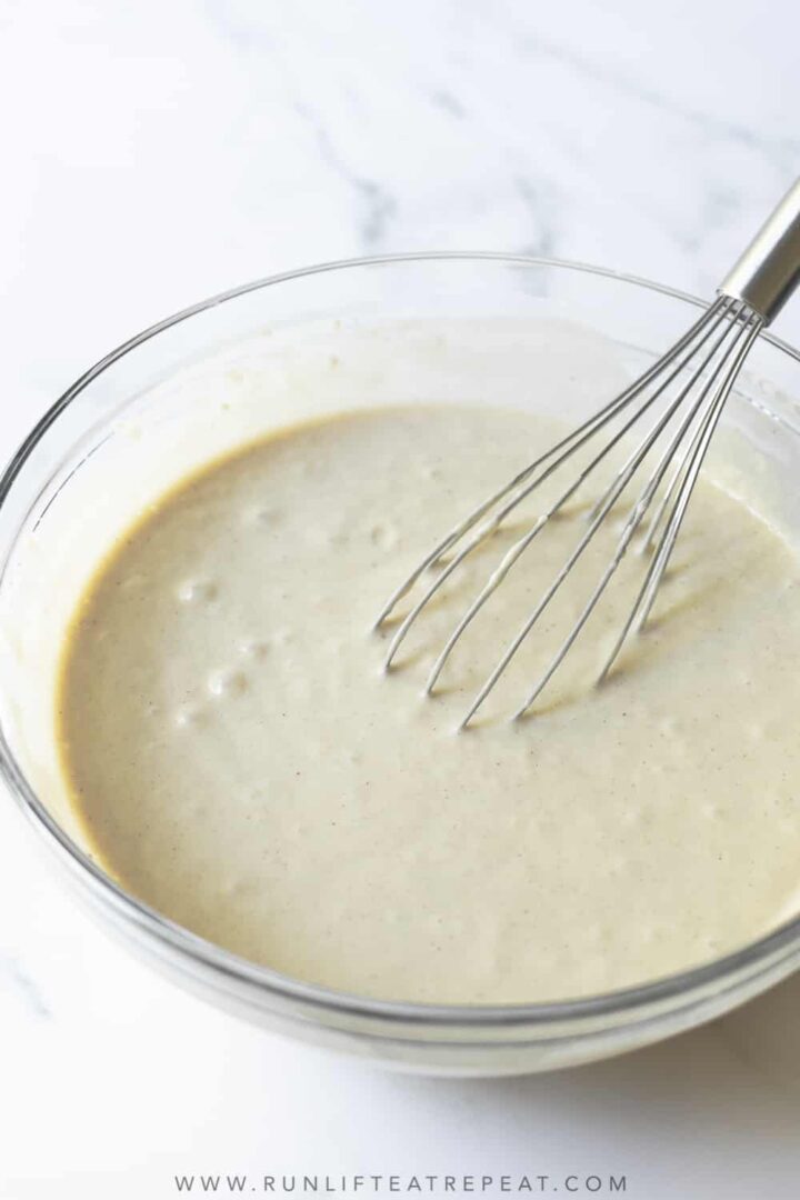 These gluten-free pancakes are light and fluffy, just like all pancakes should be. Load them with the add-ins of your choice!