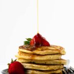 These gluten-free pancakes are light and fluffy, just like all pancakes should be. Load them with the add-ins of your choice!