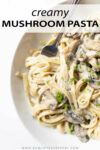 This creamy mushroom pasta recipe is an easy weeknight dinner recipe that's ready in just 30 minutes! The mushroom sauce is heavenly — it's bright, flavorful, tons of garlic and incredibly creamy.