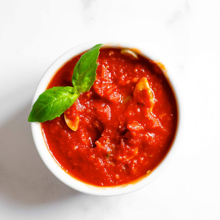 This homemade marinara sauce is a family favorite and a recipe that I have been making for years. It's easy to make and the longer it simmers the more the flavors develop. This marinara sauce is a must-try recipe!