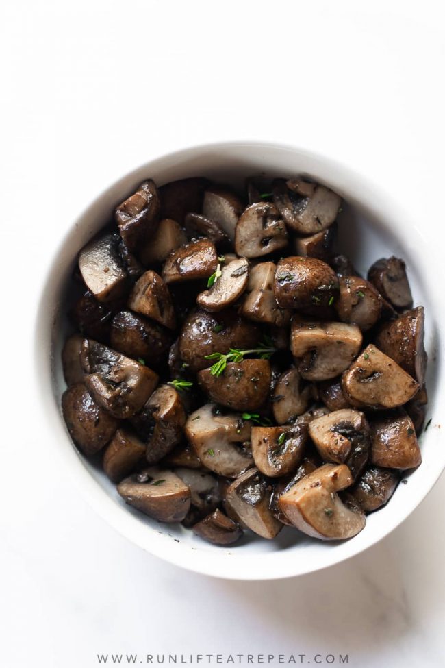 These brown butter garlic mushrooms are the perfect addition to any table, not just for the holidays! The flavor combination is unbeatable!