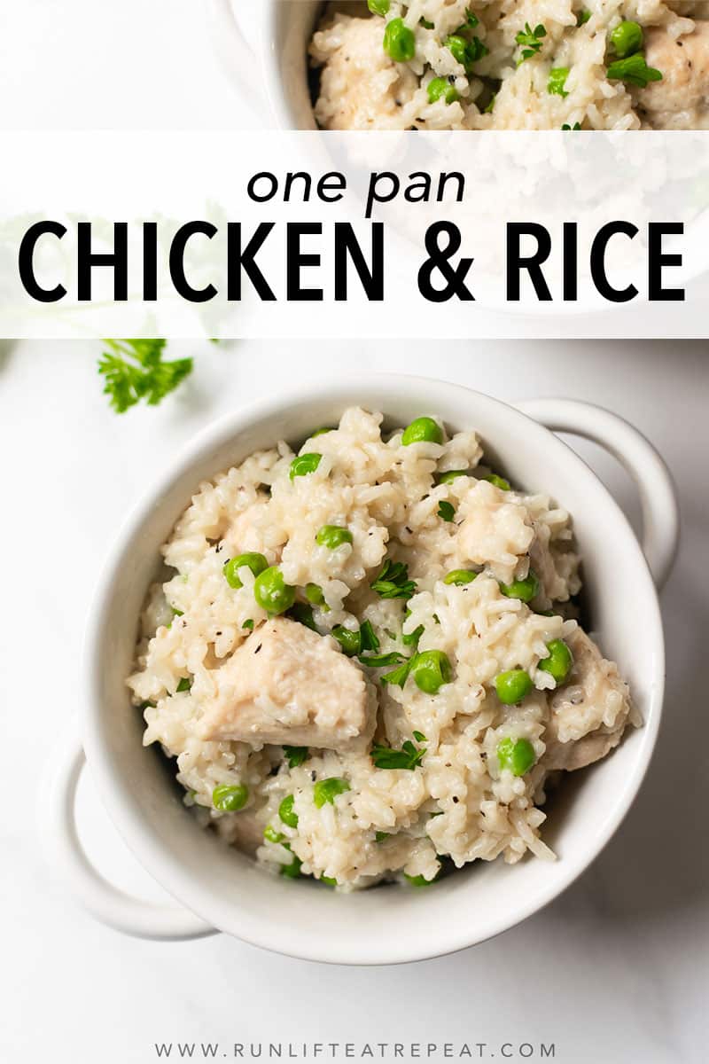 Easy Skillet Chicken and Rice Recipe (with Peas) - Simple Everyday Recipes