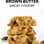 These brown butter pecan cookies have soft centers, slightly crispy edges and a nutty flavor from the brown butter. There's no doubt that these will be a hit with your family!