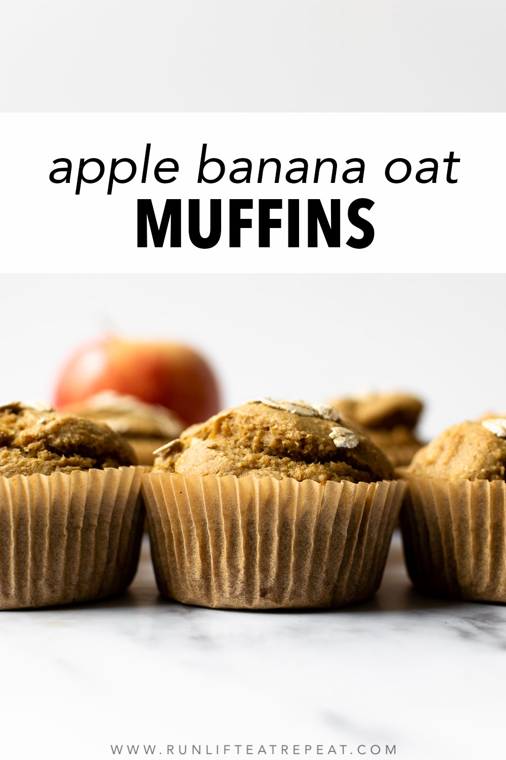 Apple Banana Blender Muffins
