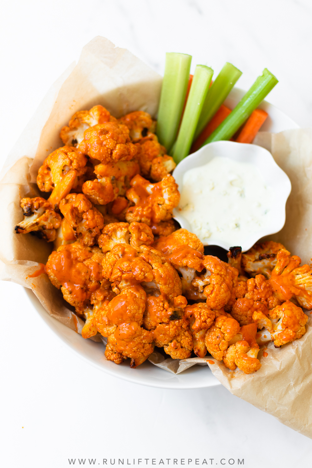 Buffalo Cauliflower Wings - Just 6 Ingredients!