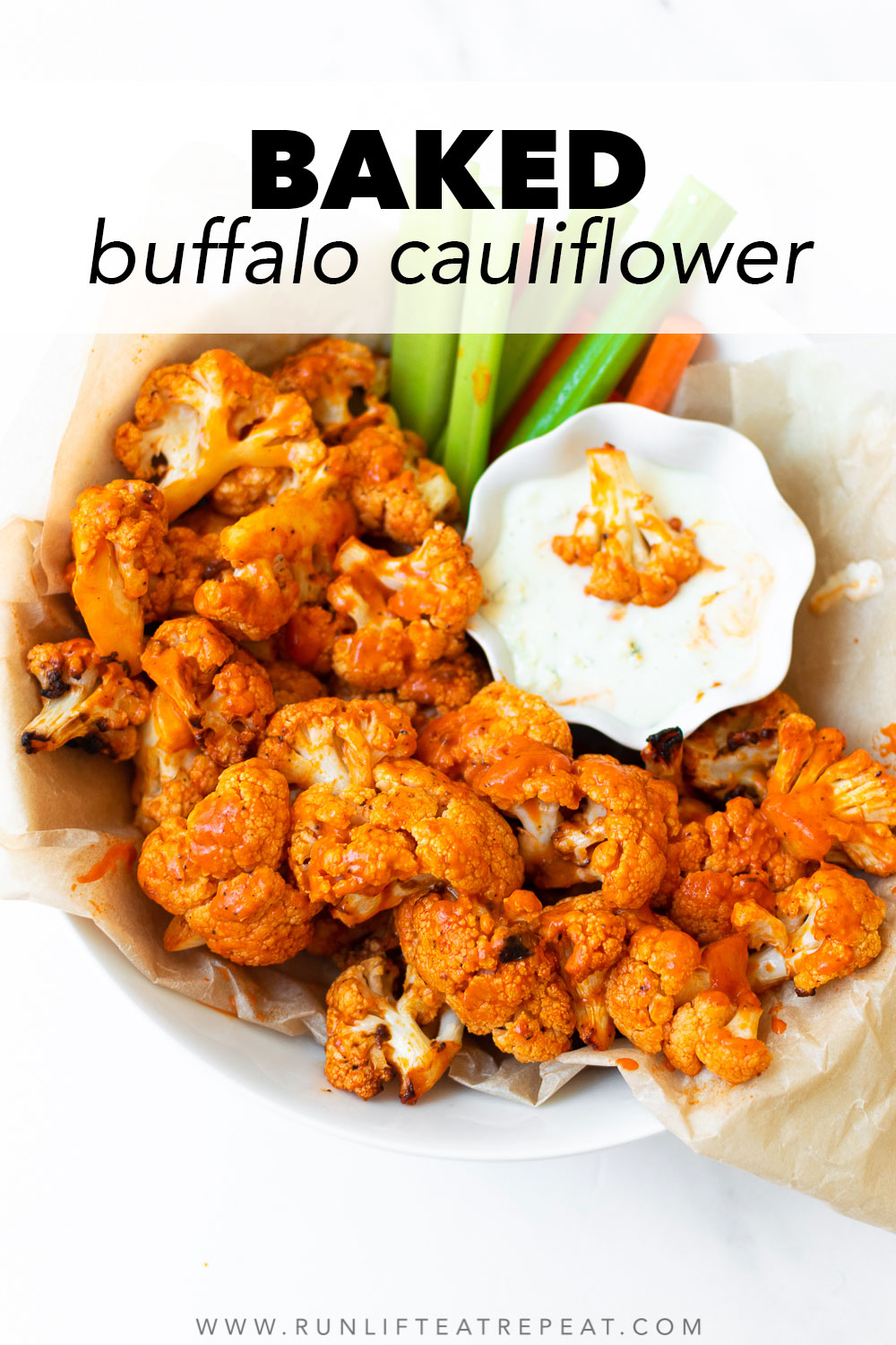 Easy Baked Buffalo Cauliflower - Simple Everyday Recipes