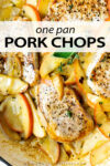 Starting with a simple flavor combination of cinnamon and herbs, this recipe for pork chops with apples is a one pan, 30 minute dinner recipe that is completely irresistible. Just wait until you smell it cooking! Truly a favorite.