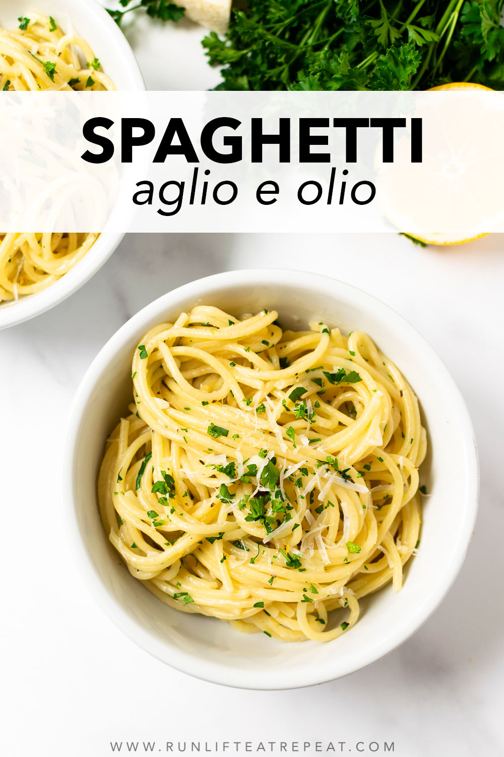 Spaghetti Aglio e Olio - Run Lift Eat Repeat