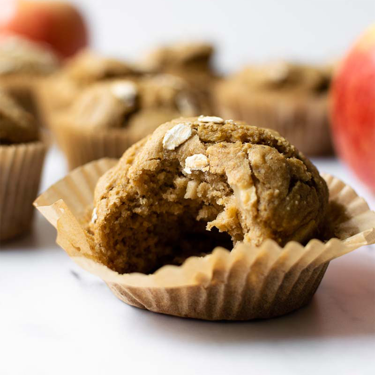 Apple Banana Oat Muffins