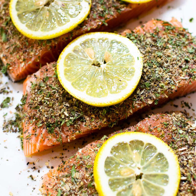 Easy Baked Herb Crusted Salmon Run Lift Eat Repeat