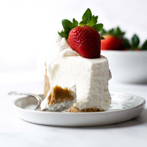 This is truly the most perfect and easy no-bake cheesecake. By following this no-bake cheesecake recipe, you'll have an ultra smooth and creamy dessert that sets overnight in the refrigerator. It's a fool proof cheesecake recipe that anyone can make and the crowd will love!