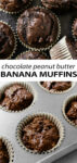 You haven't had a chocolate muffin until you've made these chocolate peanut butter banana muffins. It's where fudgy brownies meets moist peanut chocolate cake... for breakfast! This recipe is easy to follow and doesn't require a mixer!