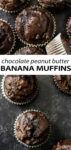 You haven't had a chocolate muffin until you've made these chocolate peanut butter banana muffins. It's where fudgy brownies meets moist peanut chocolate cake... for breakfast! This recipe is easy to follow and doesn't require a mixer!