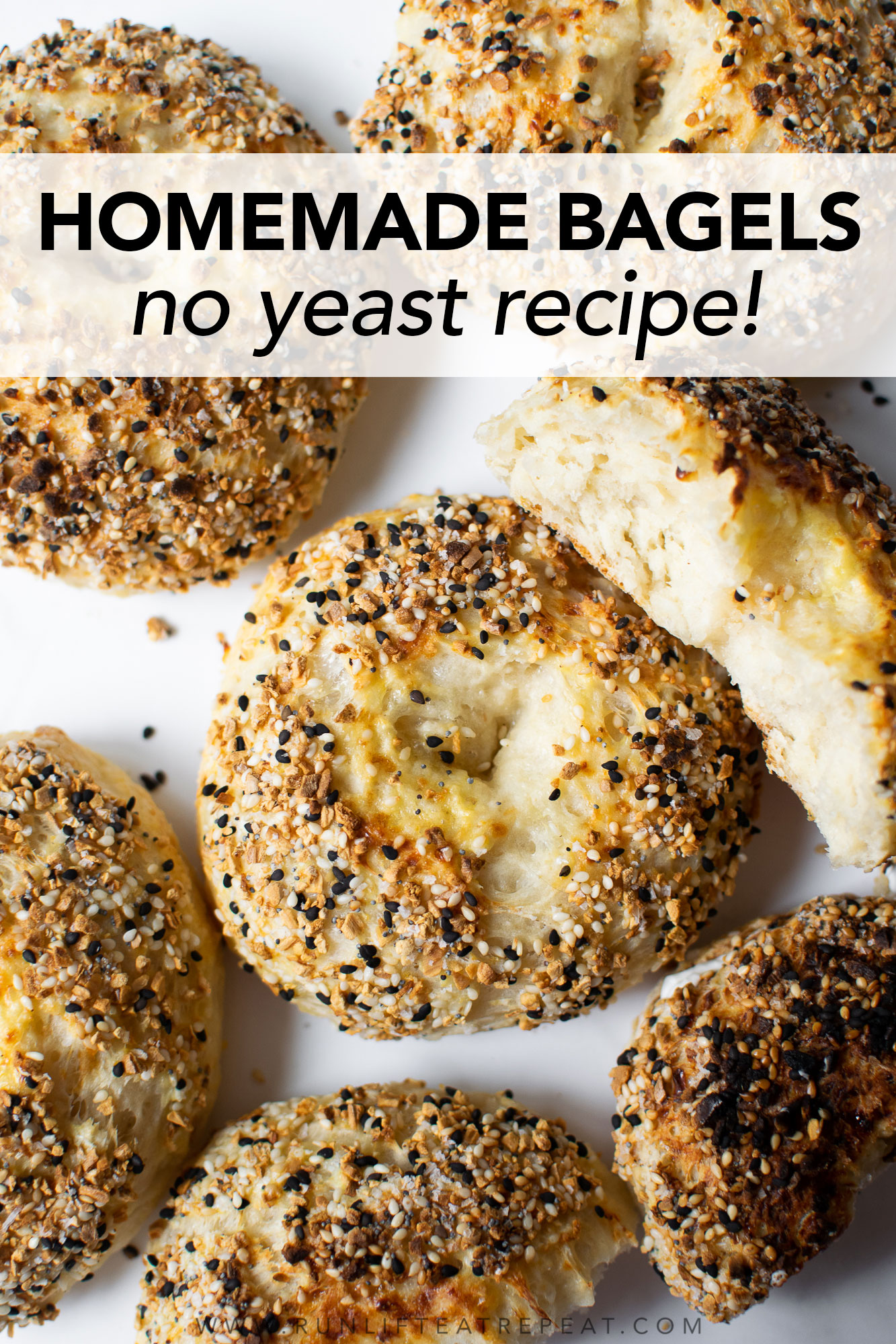 Homemade Bagels Recipe (No Yeast!) Run Lift Eat Repeat
