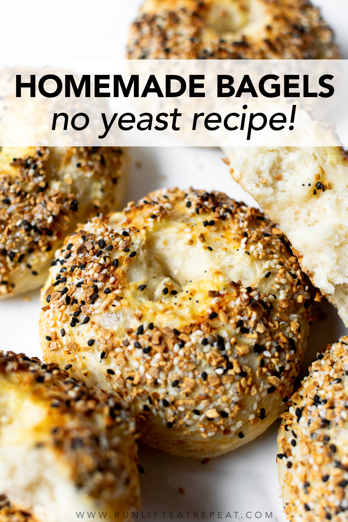 Homemade Bagels Recipe (No Yeast!) - Run Lift Eat Repeat