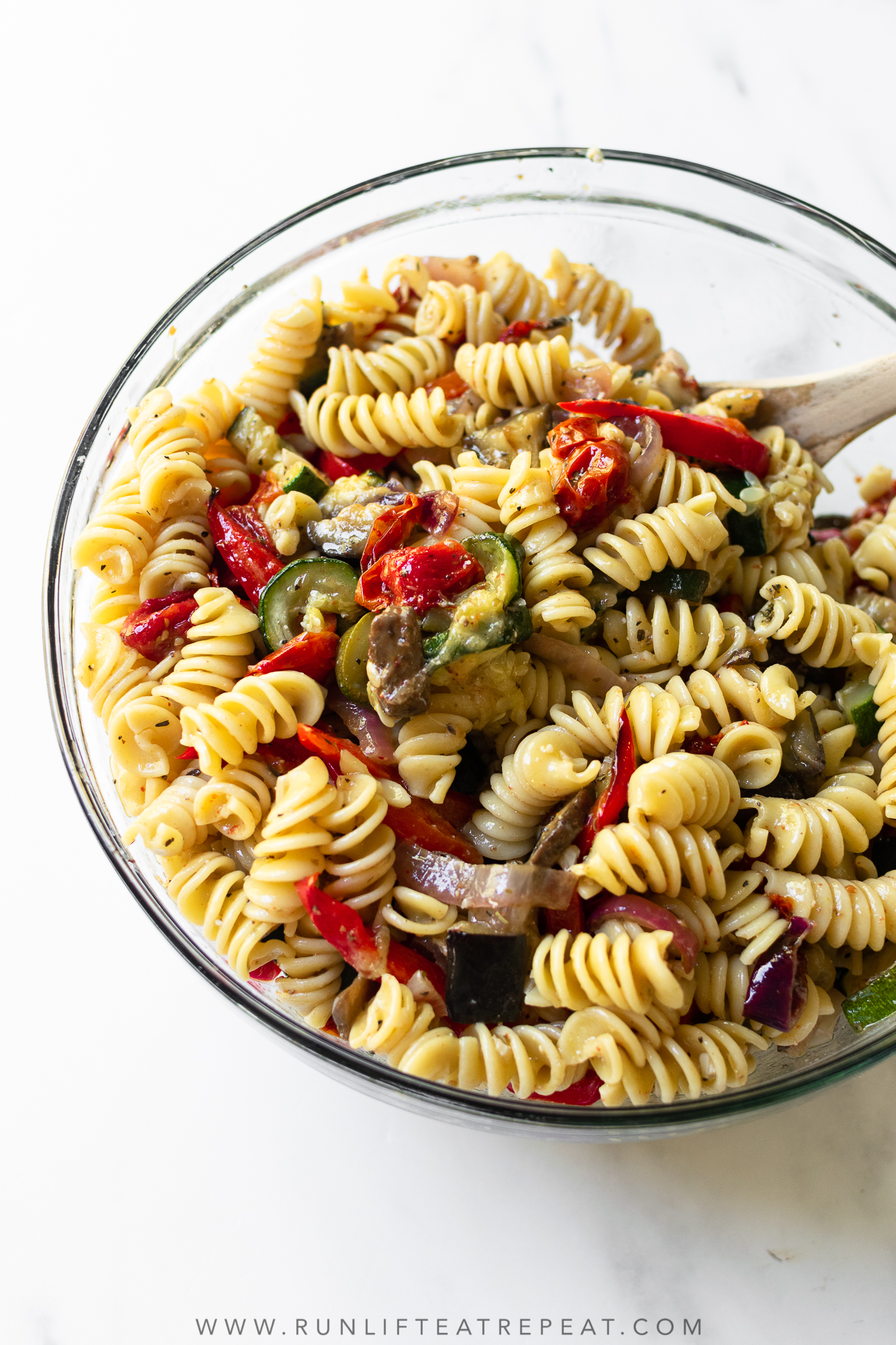 Roasted Vegetable Pasta Salad Run Lift Eat Repeat