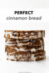 This cinnamon bread recipe is moist with a ribbon of cinnamon sugar swirled inside. You only need a handful of basic ingredients to make it and it's a recipe that the entire family will devour!