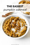 As the cooler weather rolls in this pumpkin oatmeal recipe hits the spot. It has ton of pumpkin flavor, a touch of spice and sweetness— it'll warm you right up!