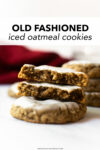 These classic iced oatmeal cookies are the old-fashioned style that you know and love from your childhood. With soft centers, crisp chewy edges, and topped with vanilla icing, these will be favorite for friends and family!