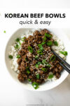 A quick and easy dinner that delivers! This Korean beef recipe, a dish made from pantry ingredients and done in under 25 minutes. Serve over white rice, garnished with sesame seeds for a flavorful meal.