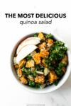 This flavorful sweet potato apple kale and quinoa salad proves that salads don't have to be bland. Loaded with flavor from fresh ingredients – it makes for a satisfying lunch or quick dinner!