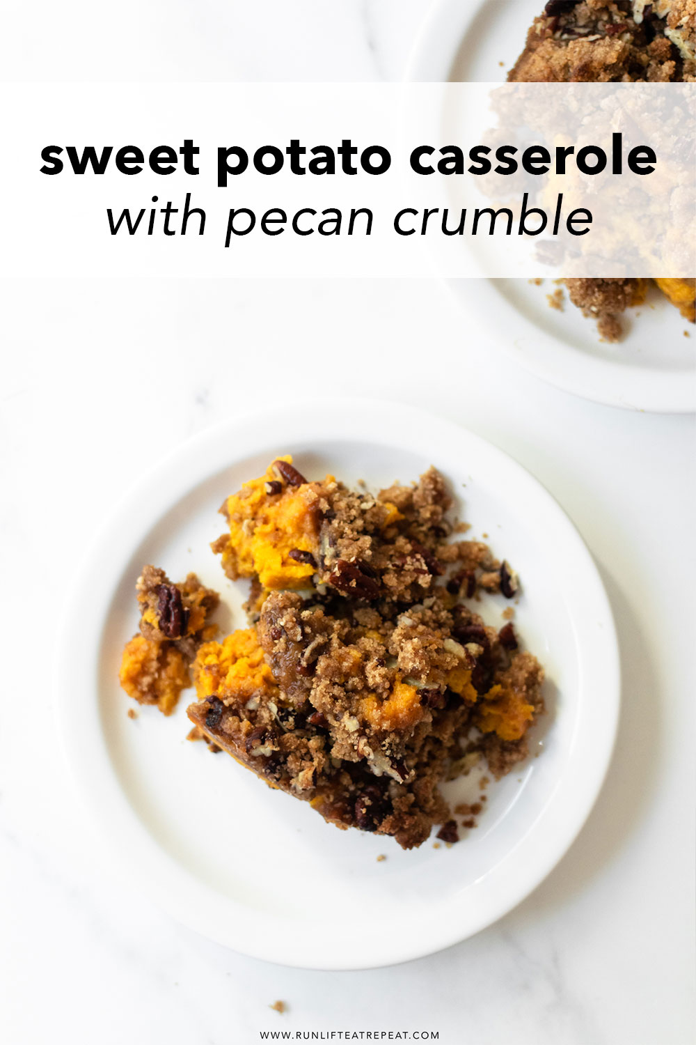 This homemade sweet potato casserole will be a star on your Thanksgiving table— one bit and you'll know why! It's full of flavor, comes together quick and topped with a pecan crumble topping for added crunch.