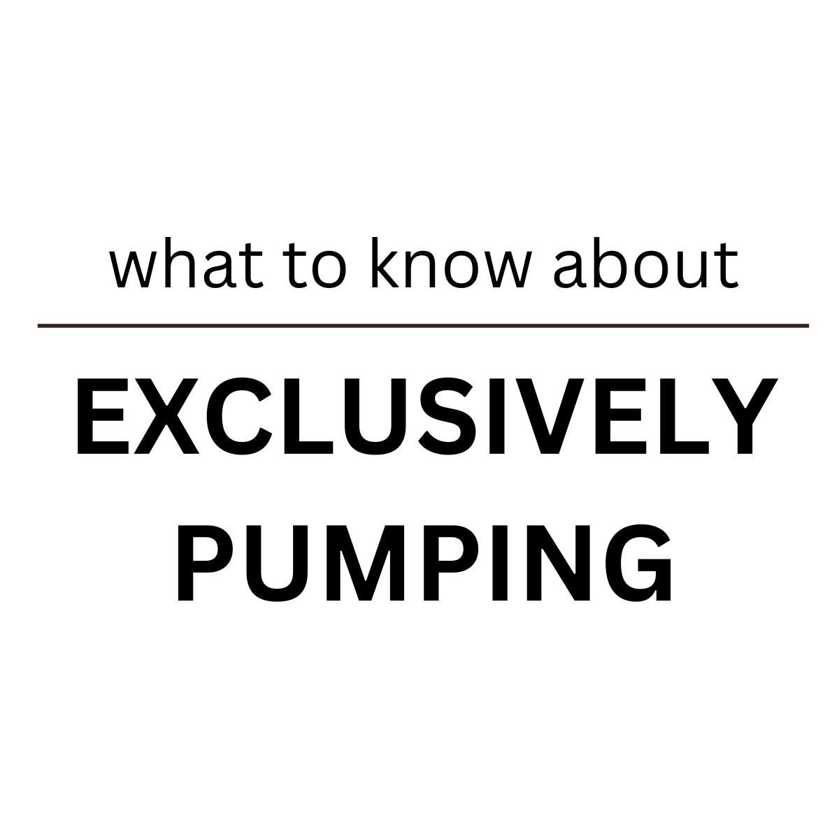 Exclusively pumping is something that I have grown very passionate about and it's my home that this will bring awareness, understanding and provide helpful tips to other moms out there. Whether you're exclusively pumping, breastfeeding or doing a combination, this post is here to provide helpful tips.
