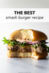 The best smash burger recipe— zero exaggeration! These burgers are incredibly juicy, perfectly crispy, smothered in cheese, and topped with a hefty amount of secret sauce. Serve between a toasted brioche bun and this is truly the ultimate smash burger recipe.