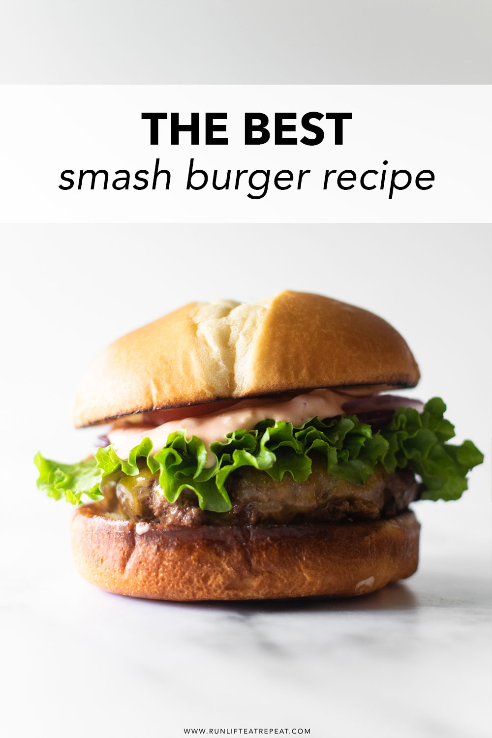 The best smash burger recipe— zero exaggeration! These burgers are incredibly juicy, perfectly crispy, smothered in cheese, and topped with a hefty amount of secret sauce. Serve between a toasted brioche bun and this is truly the ultimate smash burger recipe.