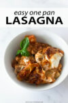 One skillet is all you need to make this insanely flavorful lasagna recipe. The process is extremely easy: add the ground beef with a mixture of Italian spices and brown in a skillet. Then, toss in the remaining ingredients and finish with ricotta and shredded mozzarella cheese. This is a quick family favorite 35-minute dinner recipe that you'll want to make all year long!