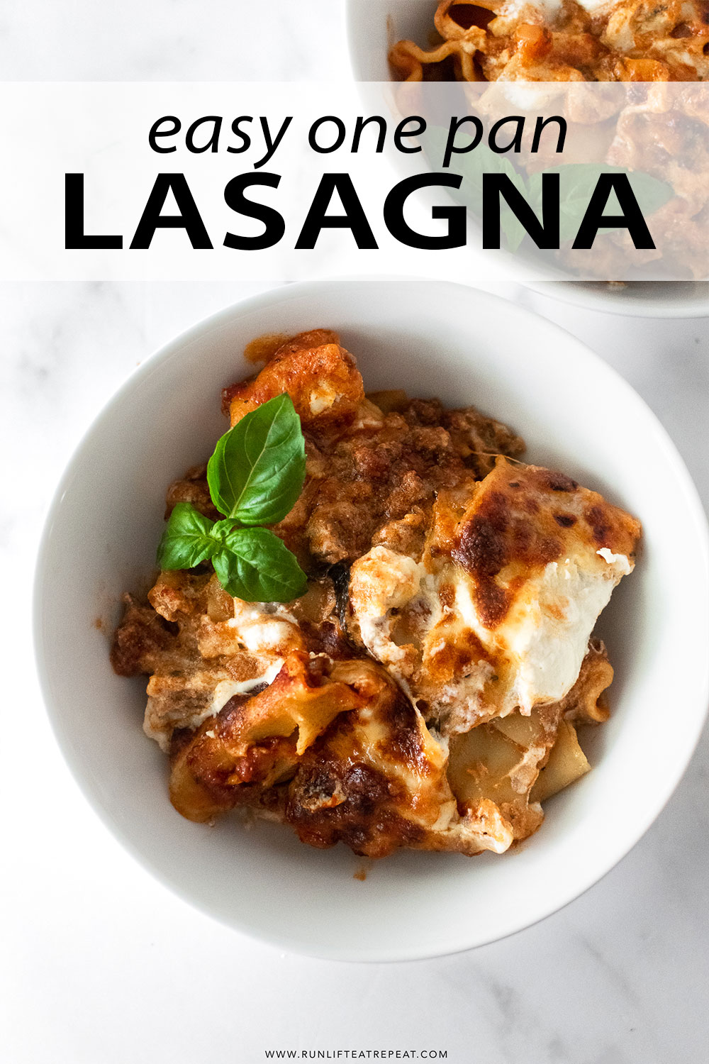 One skillet is all you need to make this insanely flavorful lasagna recipe. The process is extremely easy: add the ground beef with a mixture of Italian spices and brown in a skillet. Then, toss in the remaining ingredients and finish with ricotta and shredded mozzarella cheese. This is a quick family favorite 35-minute dinner recipe that you'll want to make all year long!