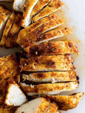 This air fryer chicken recipe makes the most flavorful chicken from being coated in pantry staple spices. The inside is tender and juicy, with a slightly crispy exterior. All you need is 15 minutes!