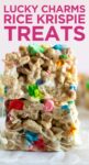 stacked lucky charms rice krispie treats