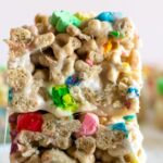 stacked lucky charms rice krispie treats