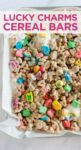 stacked lucky charms rice krispie bars