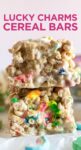 stacked lucky charms rice krispie treats