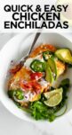 easy chicken enchiladas